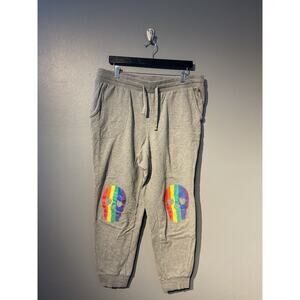 Torrid Joggers Rainbow Skull Gray Sweatpants Women’s Size 1 Pride